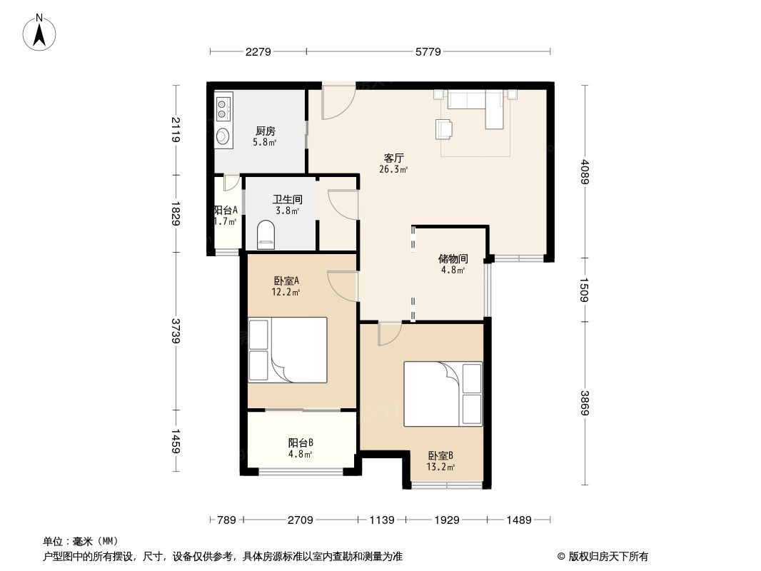 昌建誉峰户型图图片