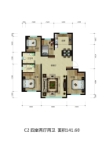 C2四室两厅两卫141.60平