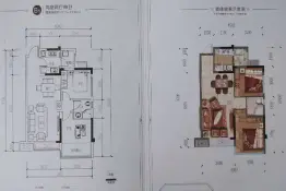 甜城国际社区2室2厅1厨1卫建面72.15㎡