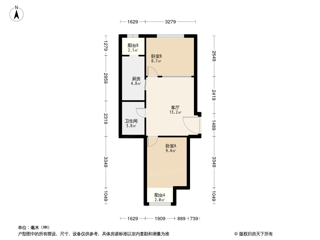 户型图2/3