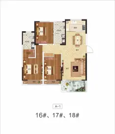 东润翰悦府3室2厅1厨2卫建面122.82㎡