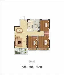 东润翰悦府3室2厅1厨1卫建面111.79㎡