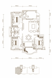 经纬源家园3室2厅1厨2卫建面141.00㎡