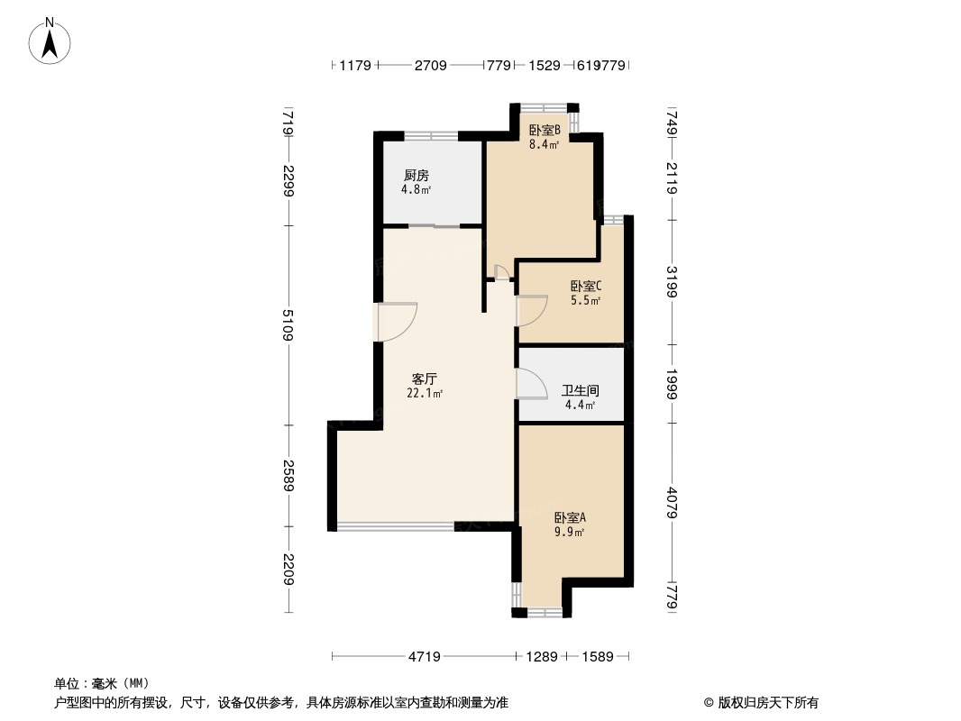 户型图1/2