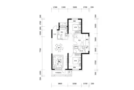 鑫丰鑫悦府3室2厅1厨1卫建面106.00㎡