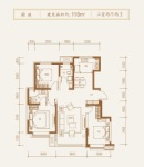 标准层110平米户型