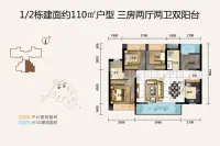 1/2栋110㎡户型