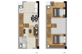 商社又壹城2室1厅1厨1卫建面38.00㎡