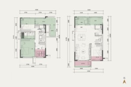 里城樾公馆4室2厅1厨3卫建面124.00㎡