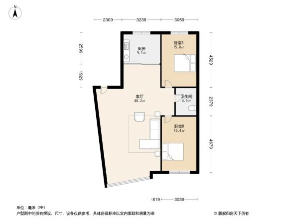 东北名苑户型图