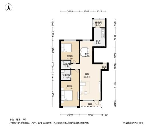 星海阳光户型图