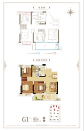 北京城房·时代樾府3室2厅1厨1卫建面90.00㎡