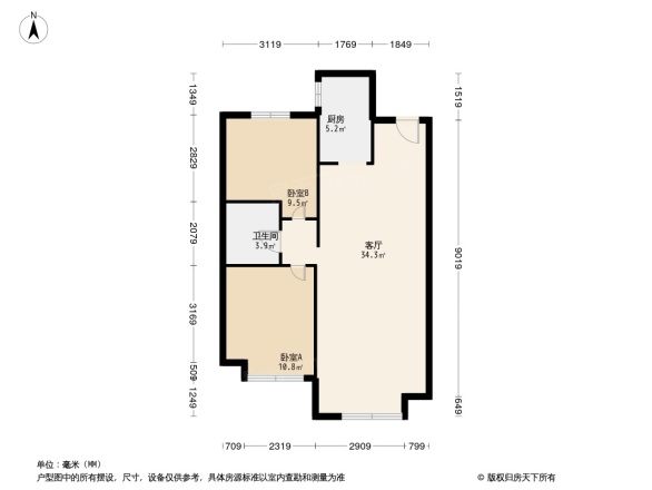金地檀境户型图
