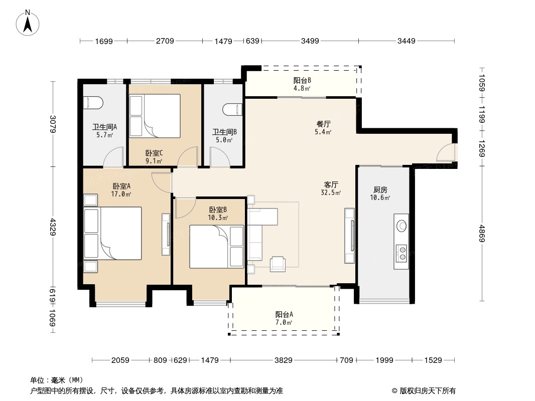 大冲城市花园户型图