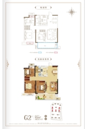 北京城房·时代樾府3室2厅1厨1卫建面95.00㎡