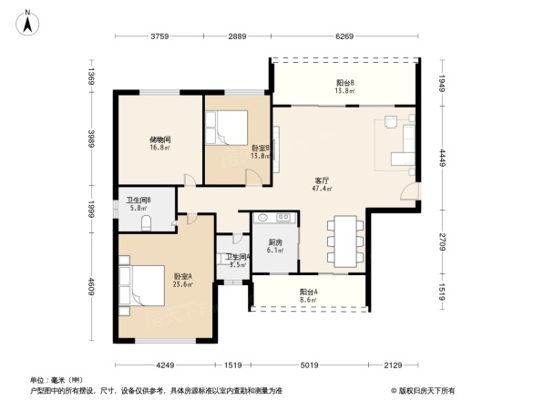 万科翰邻城户型图图片