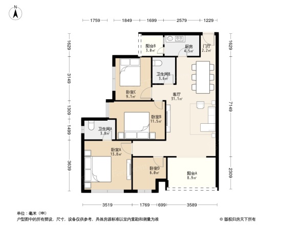 同创·九著户型图