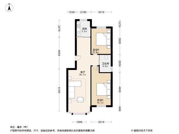 东北名苑户型图