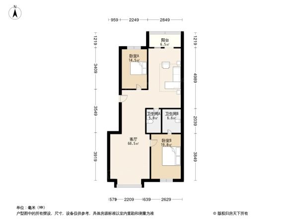 泰宸湖畔佳园户型图