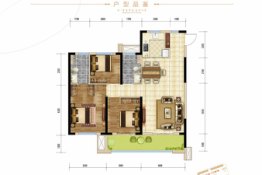 九烨·鼎观世界·红堡3室2厅1厨2卫建面108.49㎡