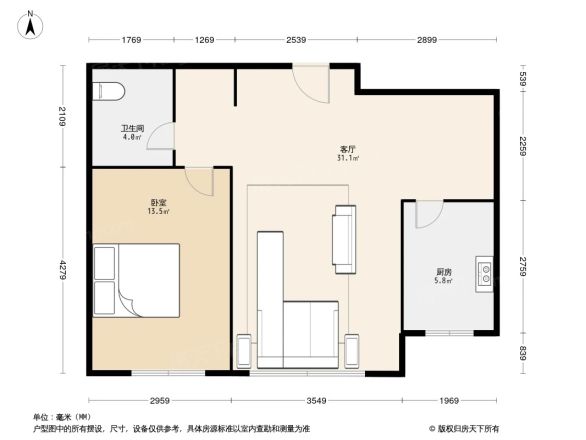 西郊闲庭户型图