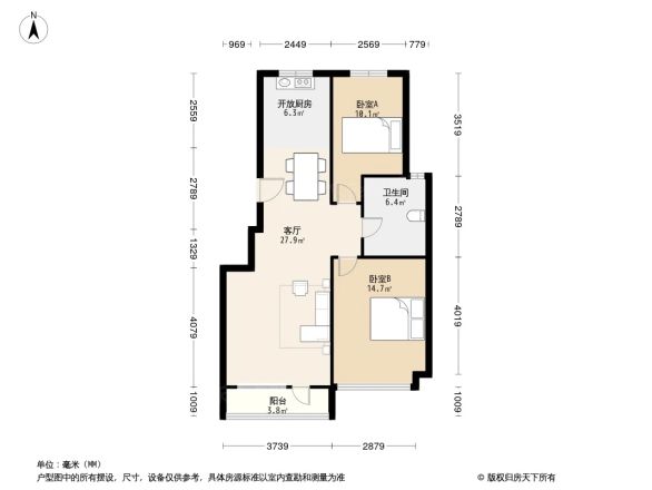 亿达世纪城户型图