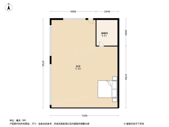 大连时代购物广场户型图