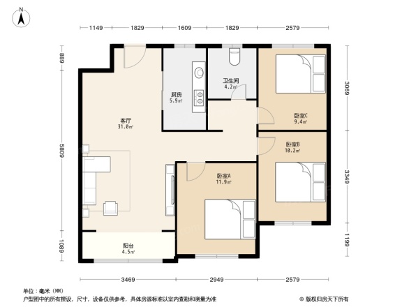 万科金色悦城户型图