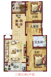 邯郸金田阳光城3室2厅1厨1卫建面98.95㎡