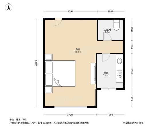 西郊闲庭户型图