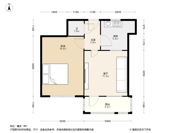 工业南路小鸭宿舍户型图