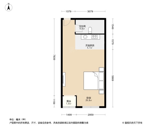 龙王塘一号户型图