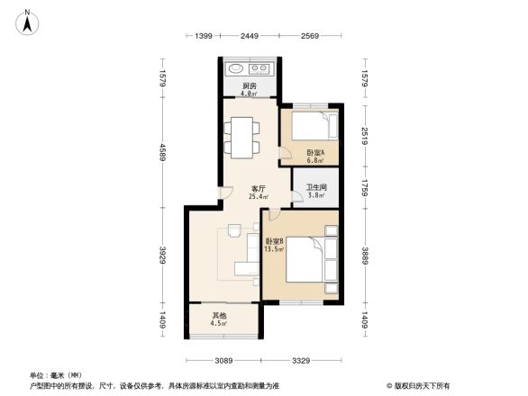 金源北里户型图