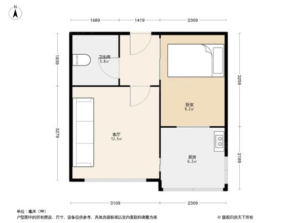 泡崖康顺园户型图