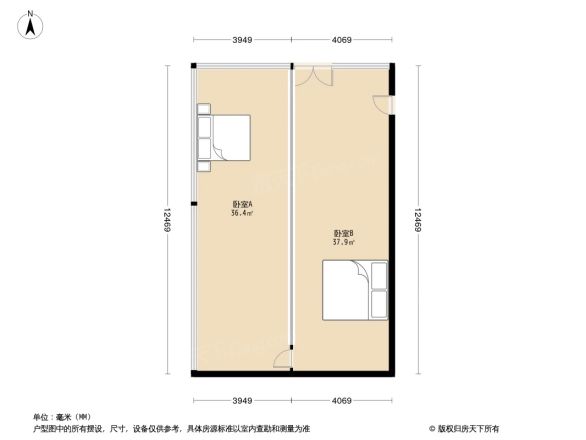 远洋大厦户型图