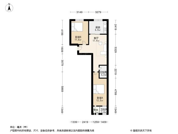 华彩楼户型图
