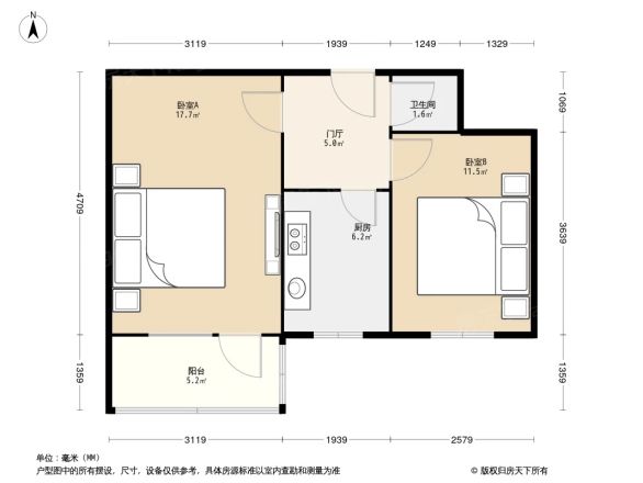 天茂街单位宿舍户型图