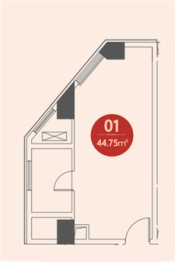 威尔士春天1室1厅1厨1卫建面44.75㎡