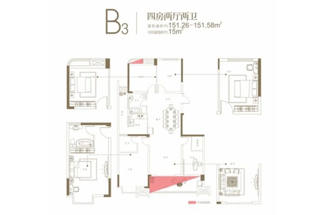 华南城西站华府户型图