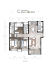 渭南宝能华府C户型130㎡三室
