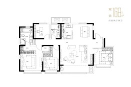 正荣紫阙4室2厅1厨2卫建面168.00㎡