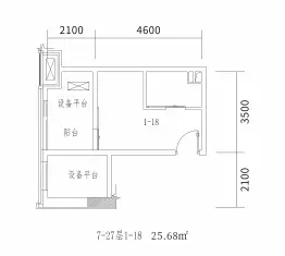 南湖峯汇建面25.00㎡