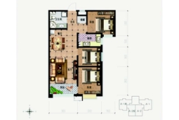 兴隆和畅苑3室2厅1厨1卫建面103.85㎡