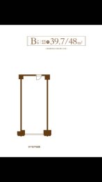 镜湖之星1室1厅1厨1卫建面39.70㎡