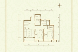 绿城·明月江南2室2厅1厨1卫建面92.00㎡