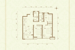 绿城·明月江南3室2厅1厨1卫建面118.00㎡