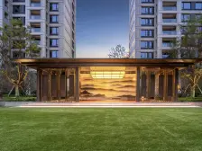 此房新交付的小区,融创物业,精装大四房落地大玻璃窗