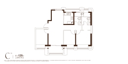 恒大江湾华庭3室2厅1厨2卫建面129.00㎡
