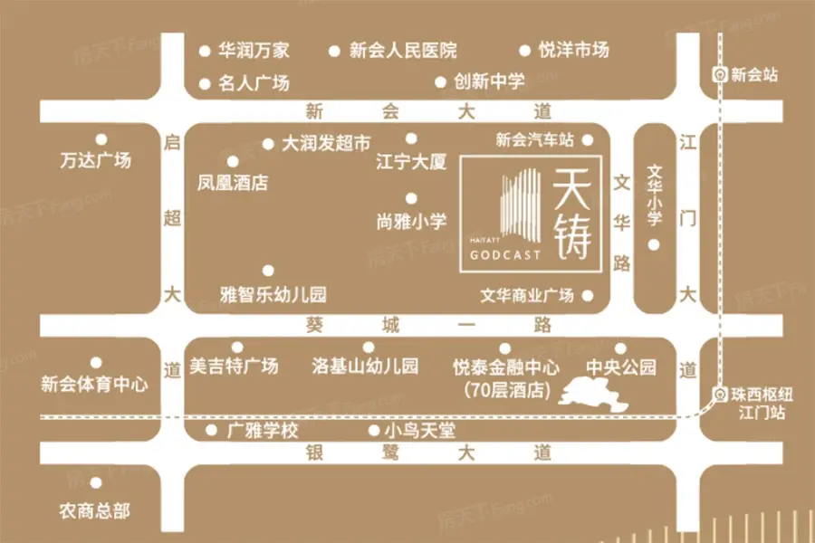 海悦天铸交通图