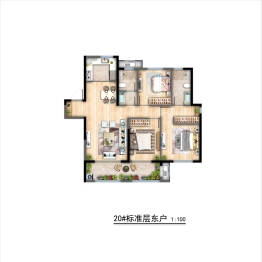 樾府3室2厅1厨2卫建面140.00㎡